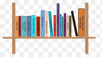 Bookshelf Png Pic - Drawing Of Books On Shelf,Bookcase Png