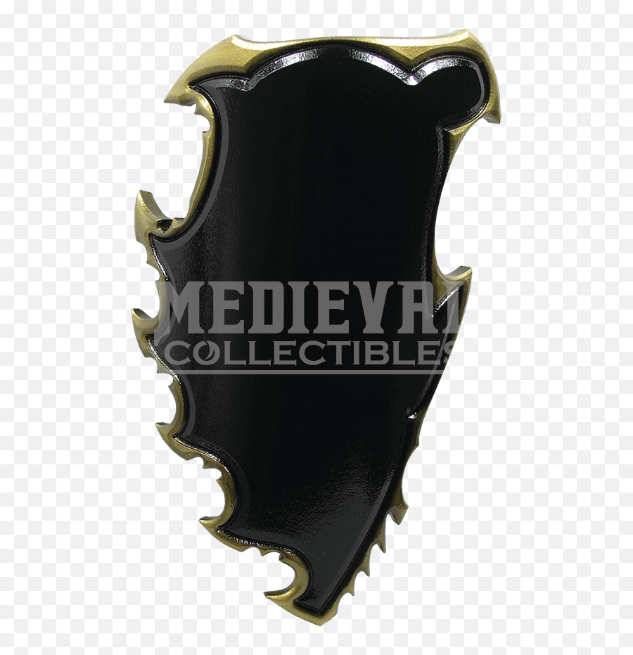Download Black And Gold Chaos Larp Battle Shield - Shield Shield Png,Gold Shield Png