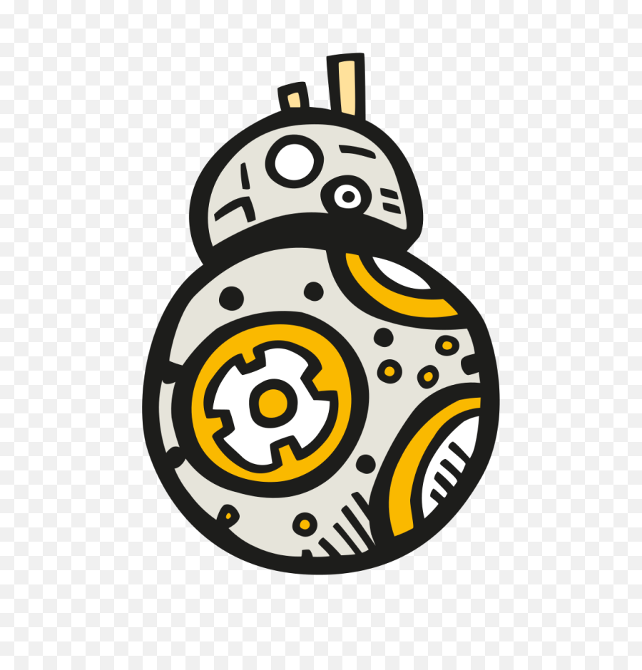 Bb 8 Icon Star Wars Doodle Png - 8 Png