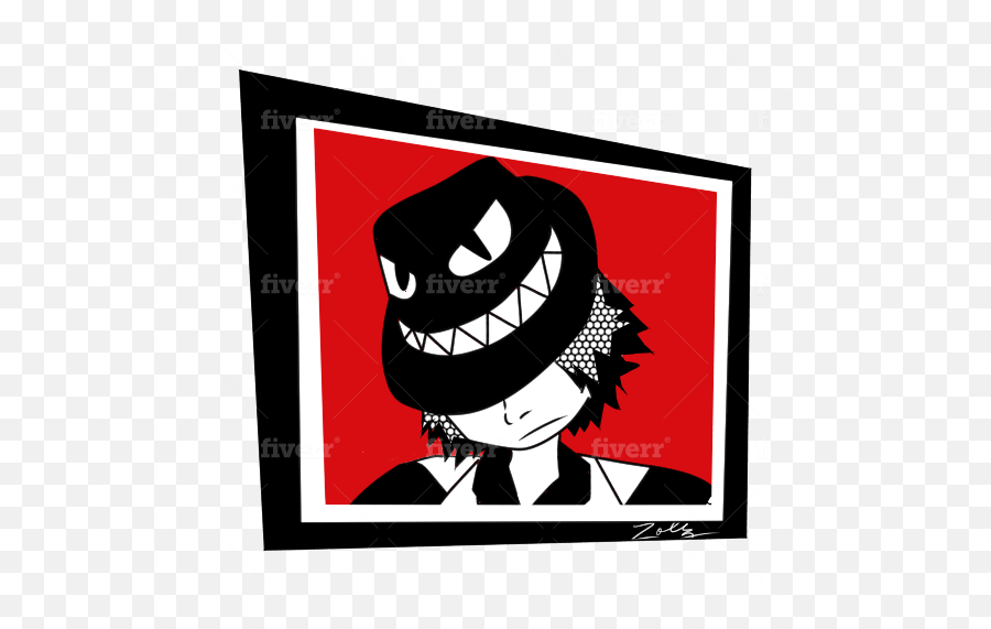 Draw A Persona 5 Styled Profile Picture - Illustration Png,Persona 5 Logo Png