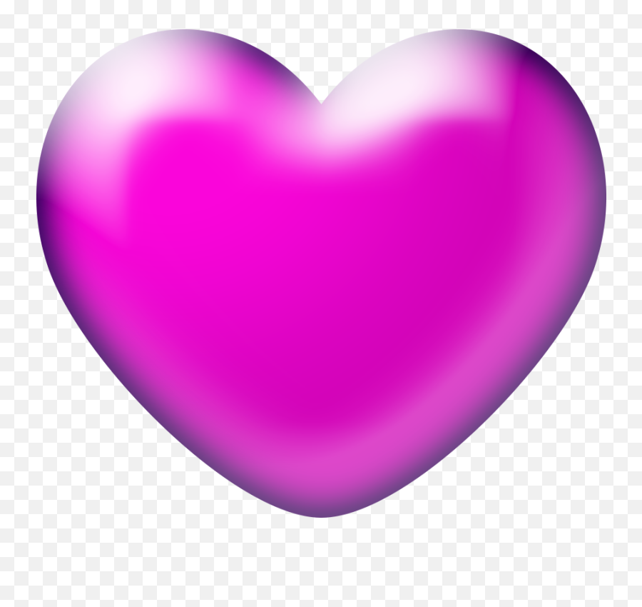 3d Pink Heart Png Clipart Transparent - Blue Heart Png Transparent,3d Heart Png