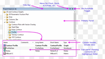 Help Online - User Guide The Origin Interface Screenshot png