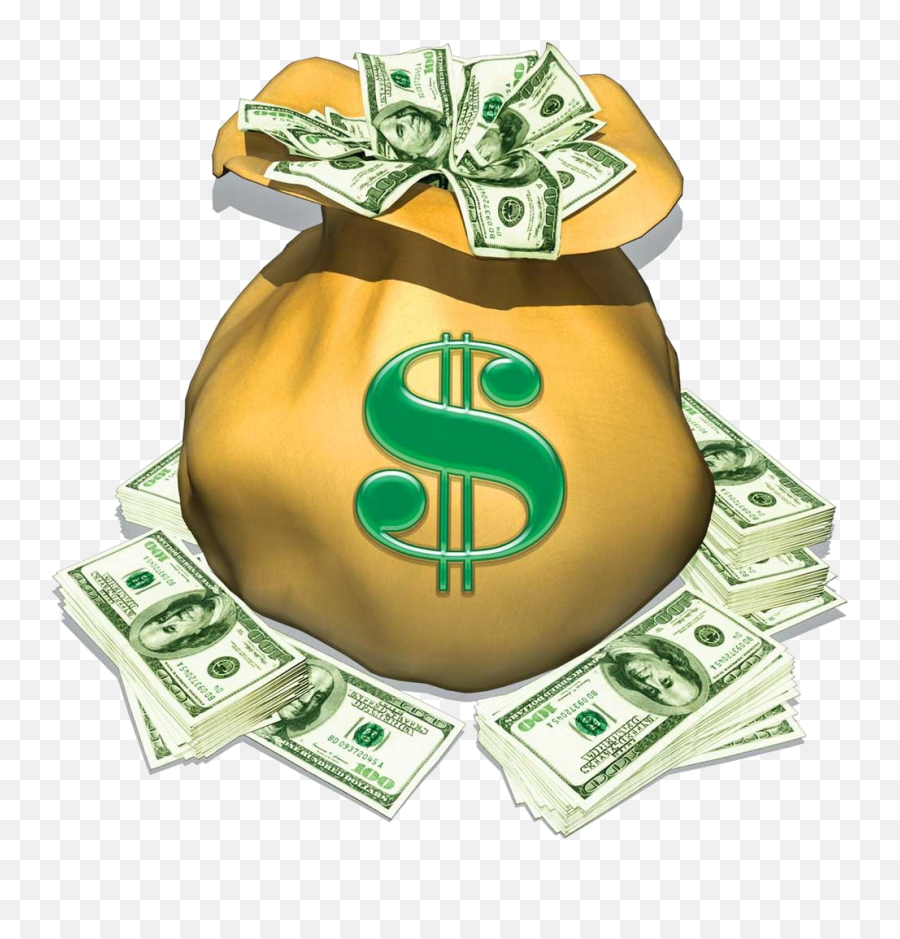 Cash Clipart Money Bag Transparent Free For - Clip Art Money Cash Png,Money Roll Png