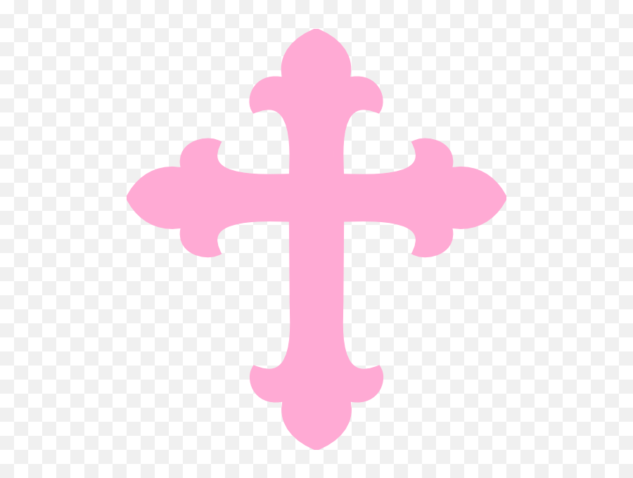 Light Pink Cross Clip Art - Vector Clip Art Pink Cross Clipart Free Png,Pink Light Png