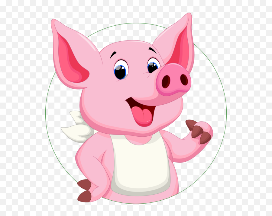 Download Cute Piggy Banks Clipart - Pig Clipart Art Full Pig Animated Png,Pig Clipart Png
