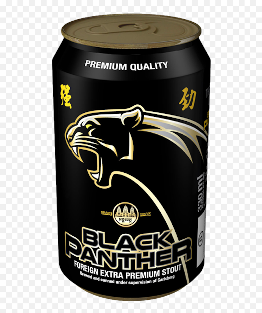 Black Panther Foreign Extra Premium Stout - Foreign Export Black Panther Premium Stout Png,Black Panther Logo Transparent