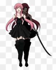 Mirai Nikki Yuno Png 1 Image - Mirai Nikki Yuno Gasai Png,Yuno Gasai Png