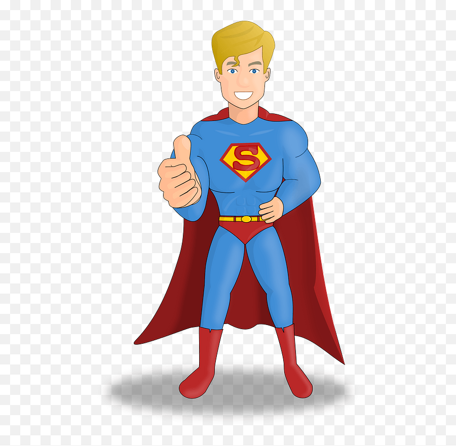 Clipart - Super Hero Single Png,Superman Clipart Png