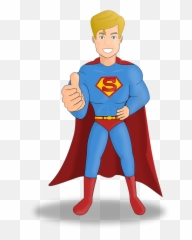 Clipart - Super Hero Single Png,Superman Clipart Png