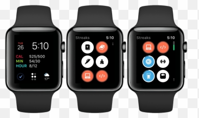 Streaks For Iphone And Apple Watch - Apple Watch Starbucks App Png,Streaks Png