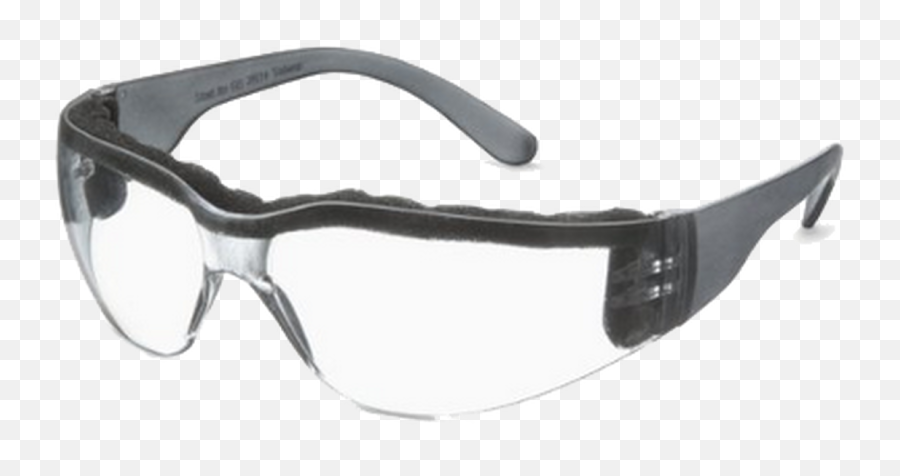Foam Safety Glasses Gray Temple Clear Anti Fog Wraparound Lens - For Teen Png,Glasses Transparent