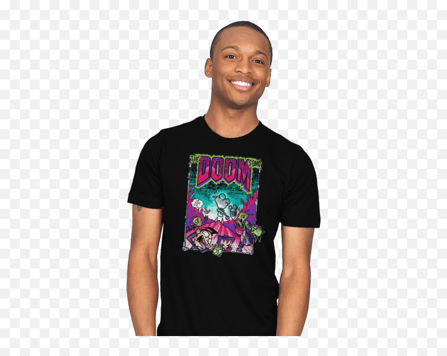 The Doom Song Invader Zim T - Shirt The Shirt List Grim Adventures Of Billy And Mandy Shirt Png,Invader Zim Png