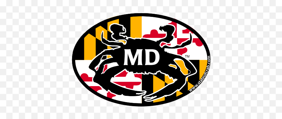 Maryland Flag Crab Logo Png Image With - Language,Maryland Flag Png