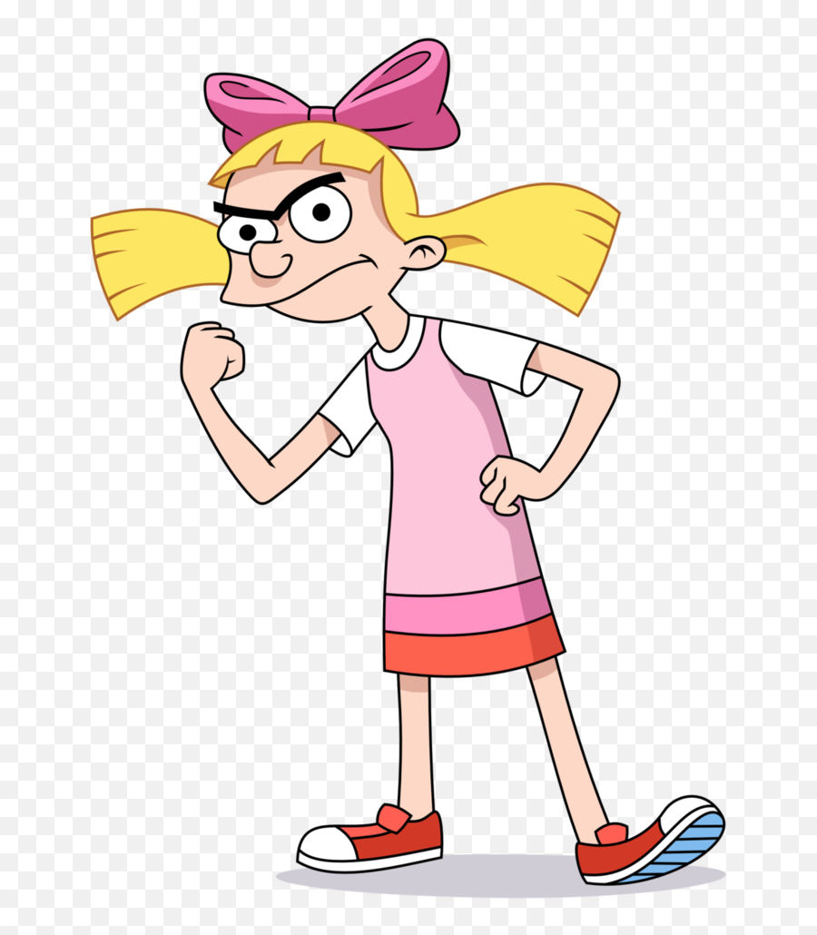 Nickelodeon Cartoons Arnold And Helga - Helga G Pataki Png,Unibrow Png