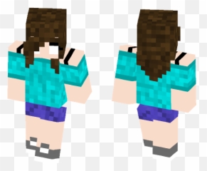 Download Herobrine Minecraft Skin For - Neon Girl png
