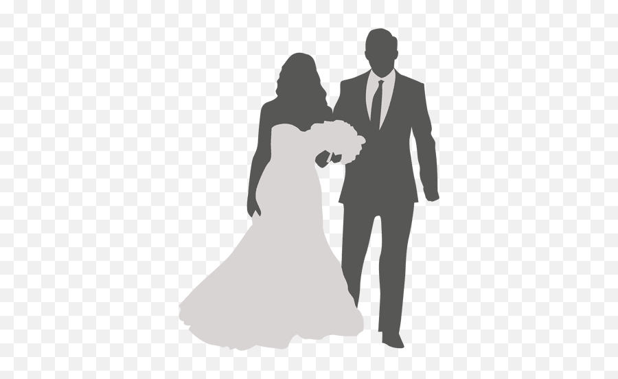 Bride Groom Walking 2 - Transparent Png U0026 Svg Vector File Bride And Groom Svg,Bride Png