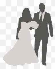 Bride Groom Walking 2 - Transparent PNG u0026 SVG vector file And Groom Svg
