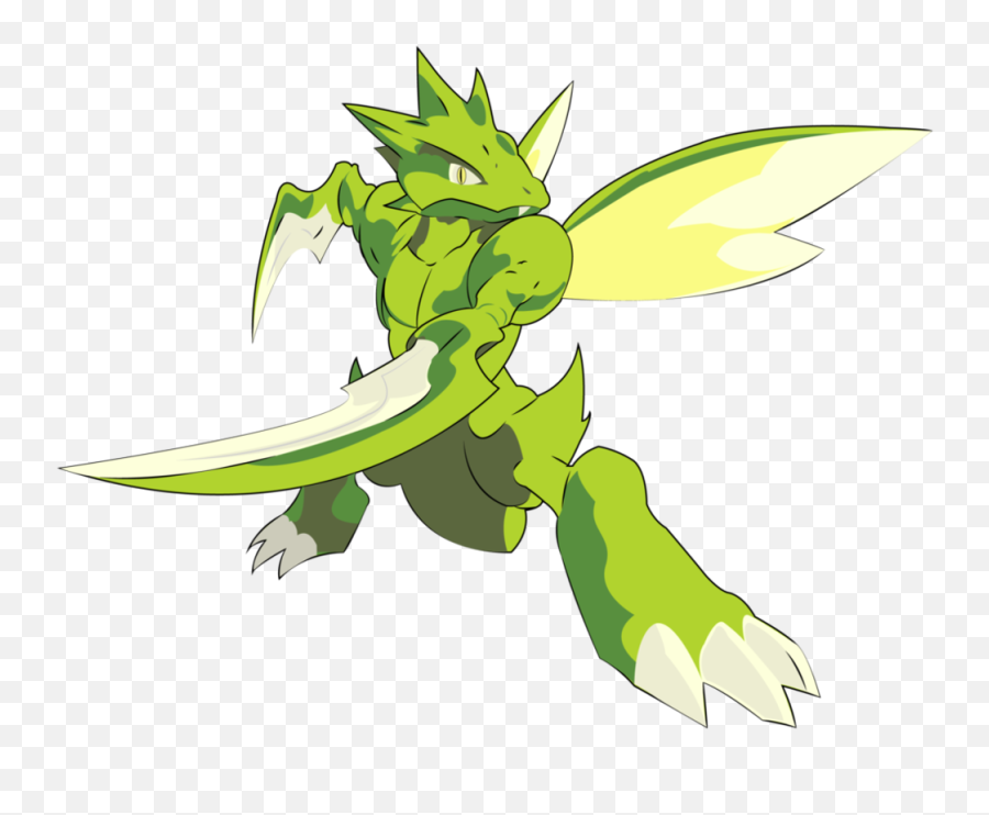 Scyther Png 9 Image - Anime Mantis,Scyther Png