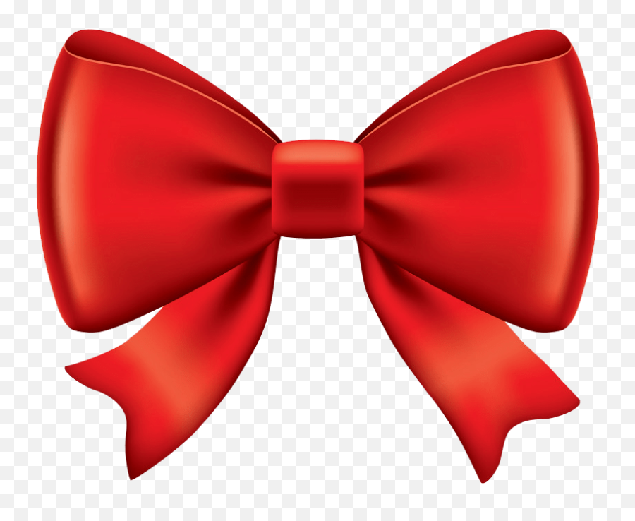 Object Red Bow Png Transparent - Illustration,Red Bow Transparent