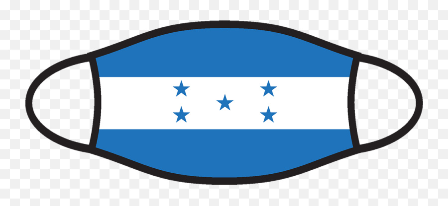 Honduras Flag Face Covering - Cloth Face Mask Png,Honduras Flag Png