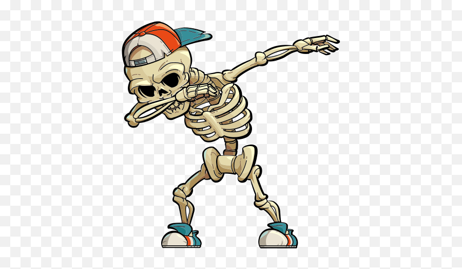 Skeletons Dancing Halloween Wall Sticker - Dabbing Skeleton Png,Dancing Skeleton Png