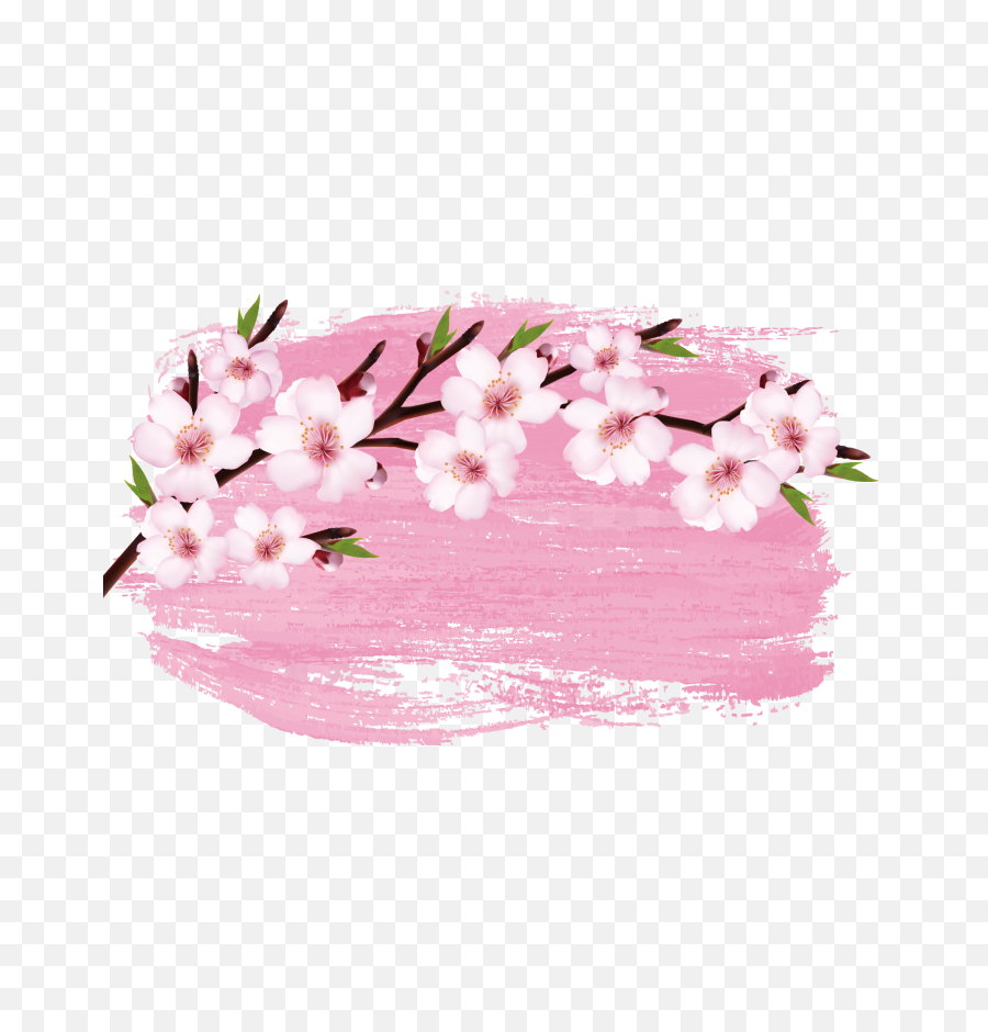 Cherry Blossoms Flower Png - Watercolor Cherry Blossom Png,Cherry Blossom Branch Png