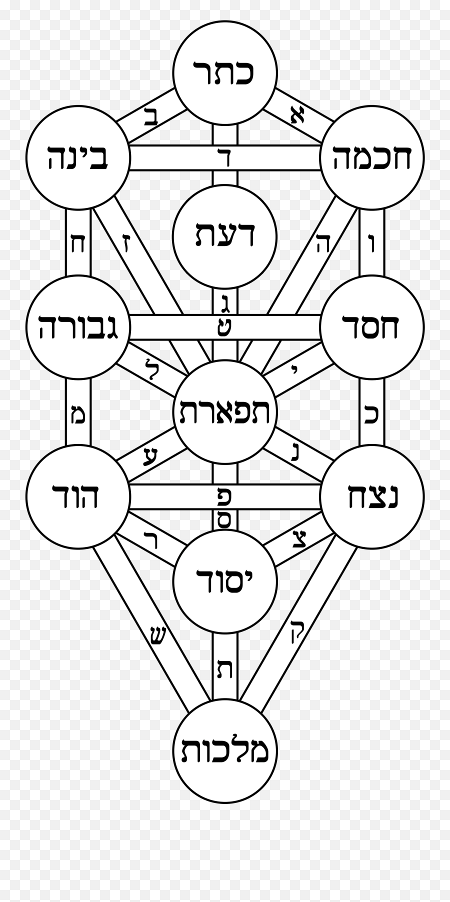 Tree Of Life Kircher Hebrew - Athanasius Kircher Tree Of Life Png,Tree Of Life Transparent