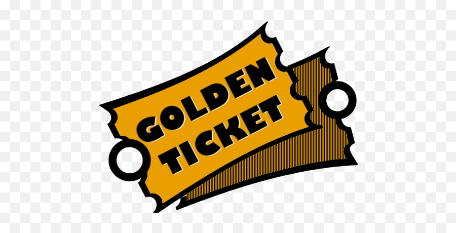 Golden Ticket Barcode Organizer - Horizontal Png,Ticket Barcode Png