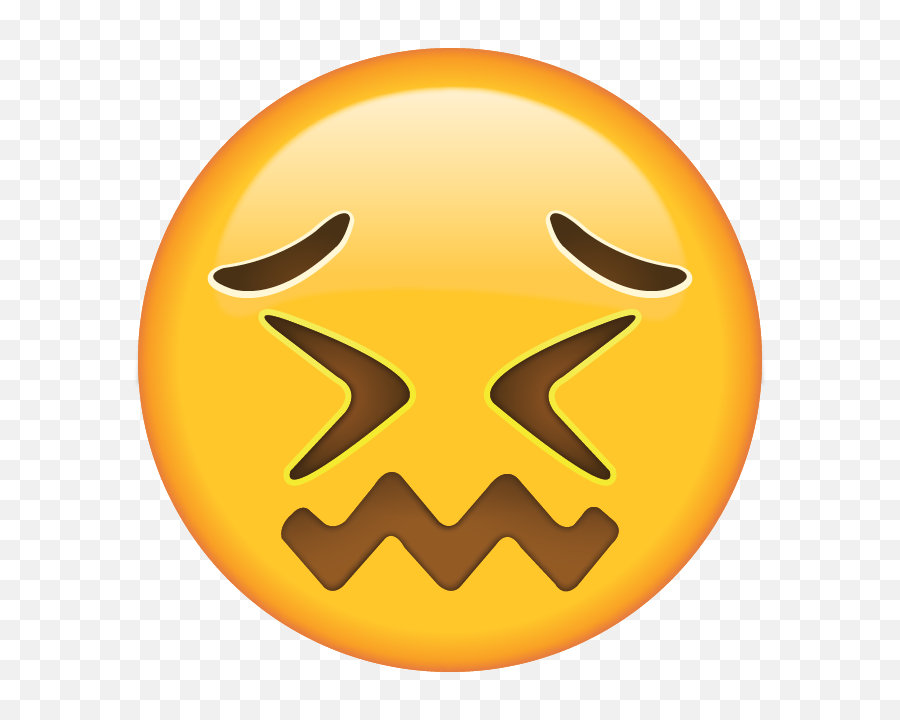Download Hd When Youu0027re Confused Stressed And Overwhelmed - Zig Zag Mouth Emoji Png,Smiling Emoji Transparent
