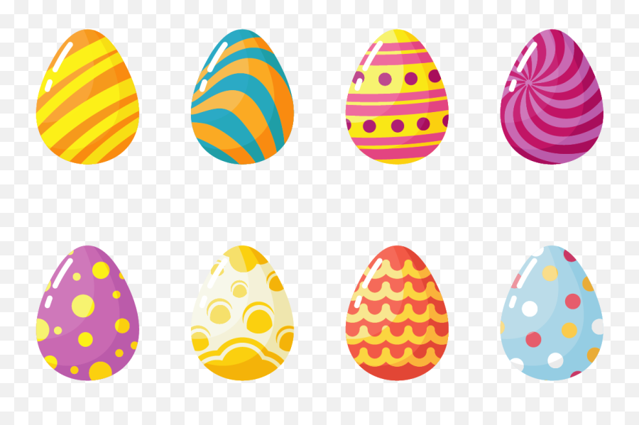 Easter Eggs Icons Vector 144912 - Oeufs Paques Dessins Png,Easter Icon