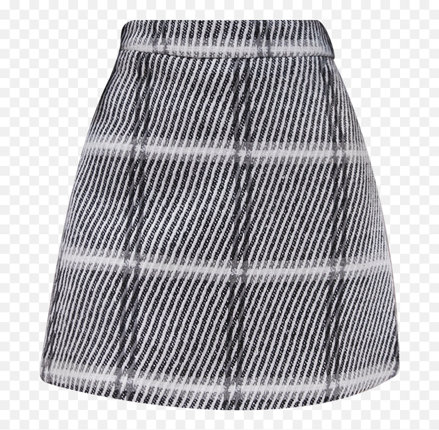 Korean Chic Woolen Women Mini Skirt A - Line Stripe Plaid Thick Black And White Stripes Skirt Png,Fashion Icon Aliexpress