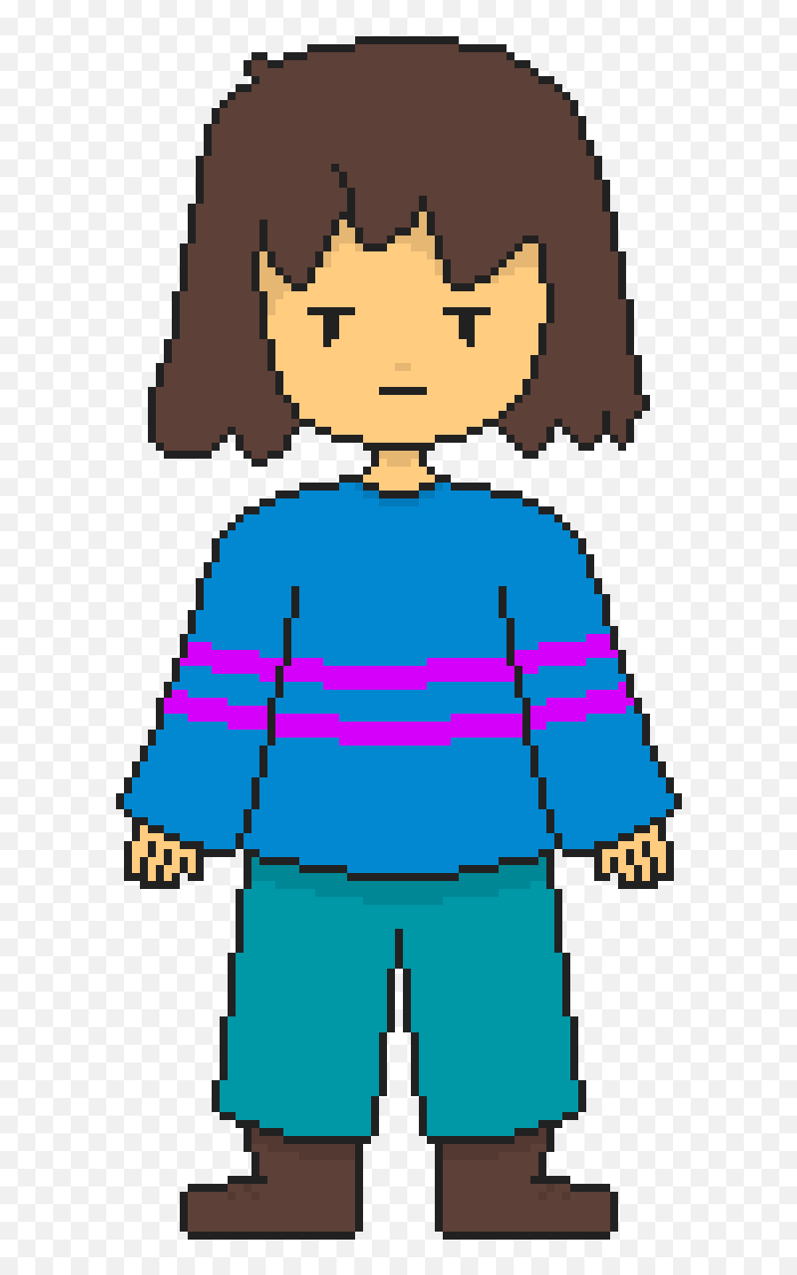 Here Is Some Frisk Art I Did Love - Fictional Character Png,Undertale Frisk Icon