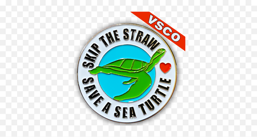 Jj 022 Skip The Straw Save Sea Turtles Pin For Your Shirt Hat Or Fjallraven Ebay Ridley Turtle Png Pearl Icon Dr - 502