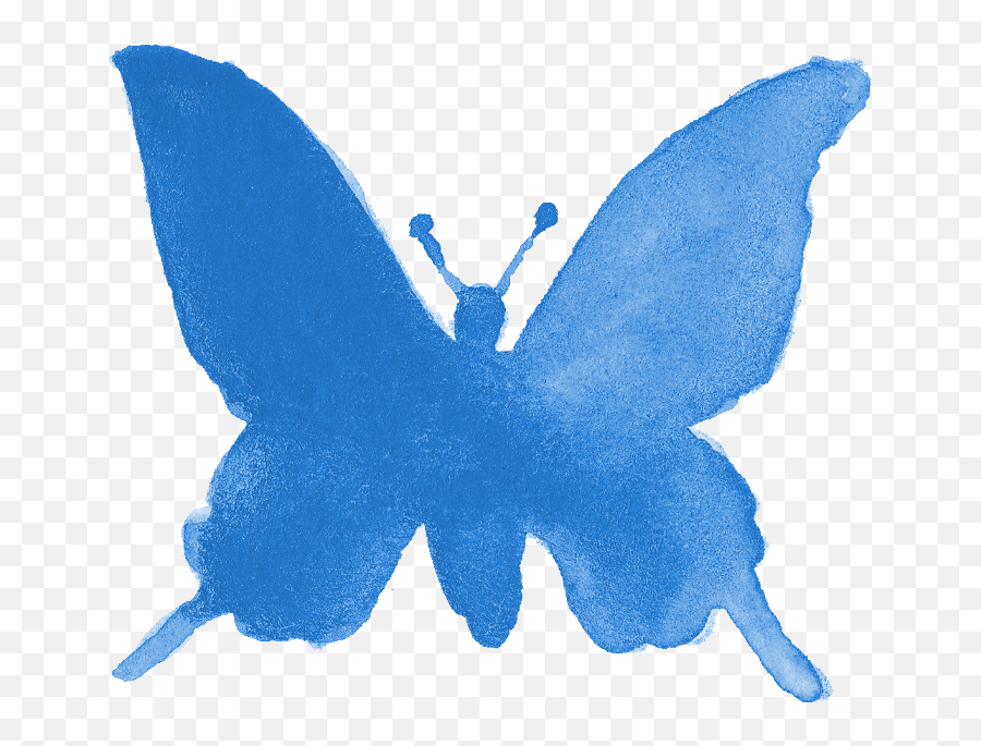 Butterfly Silhouette Transparent - Blue Butterfly Silhouette Transparent Png,Blue Butterflies Png