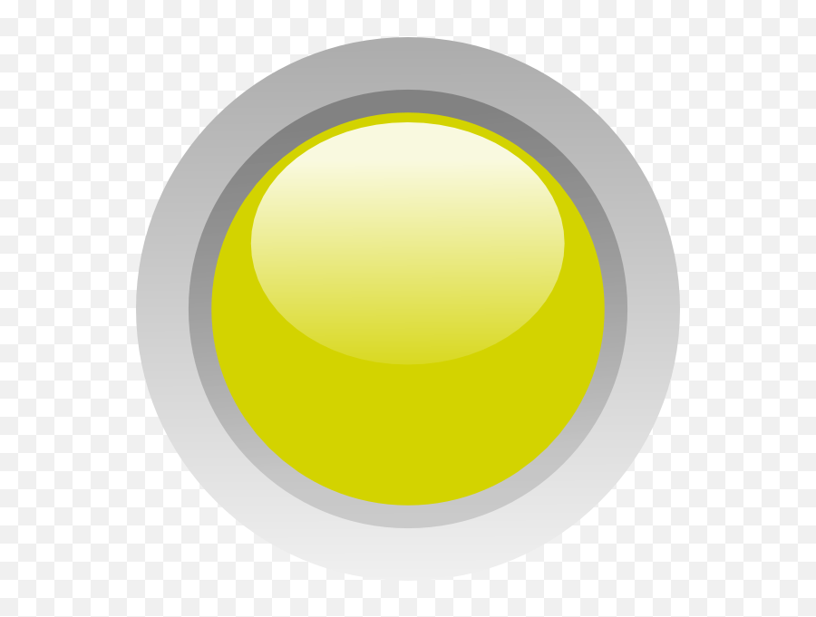 Led Dark Yellow Circle Clip Art - Vector Yellow Led Off Png,Led Icon