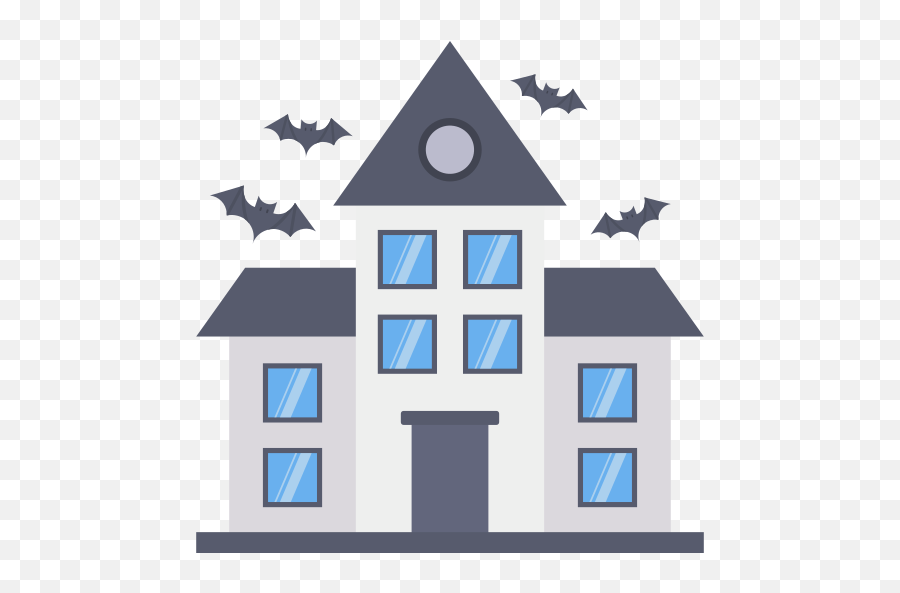 Haunted House - Free Halloween Icons Vertical Png,Haunted House Icon