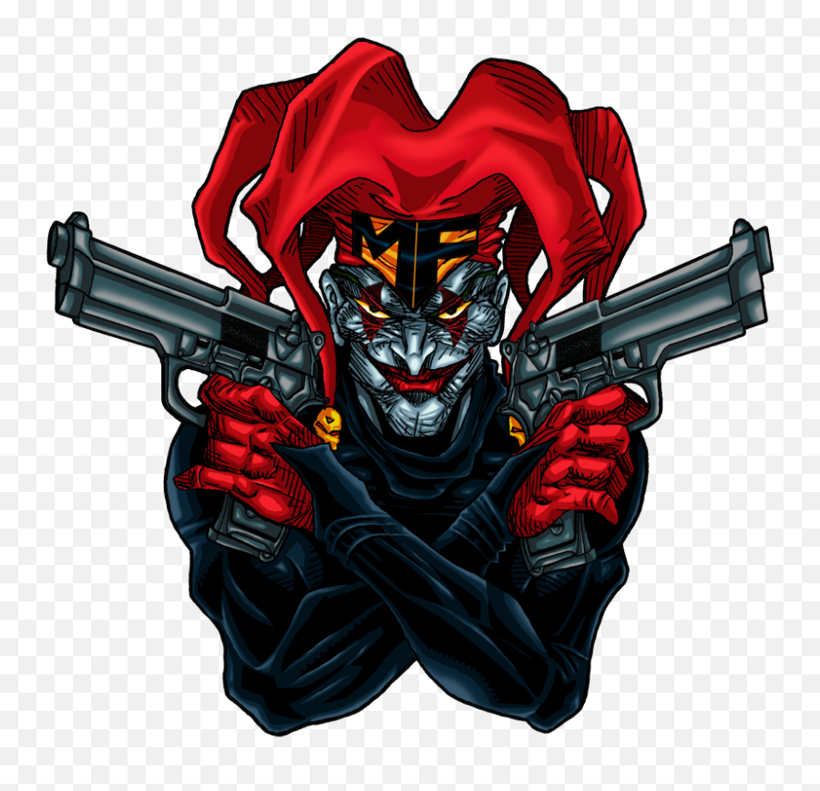 Joker Logos - Joker With Gun Logo Png,The Jokers Logo