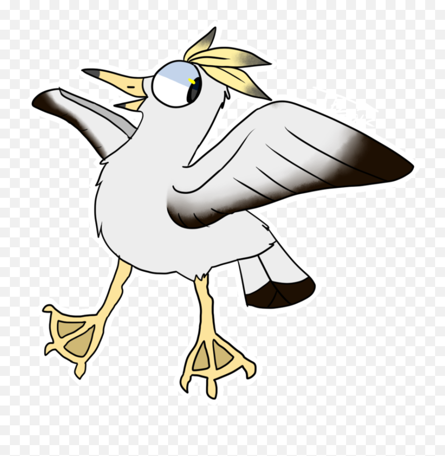 Download Png Black And White Library Birb Drawing Seagull - Cartoon,Seagull  Png - free transparent png images 