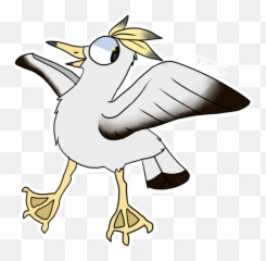 Download Png Black And White Library Birb Drawing Seagull - Cartoon,Seagull Png