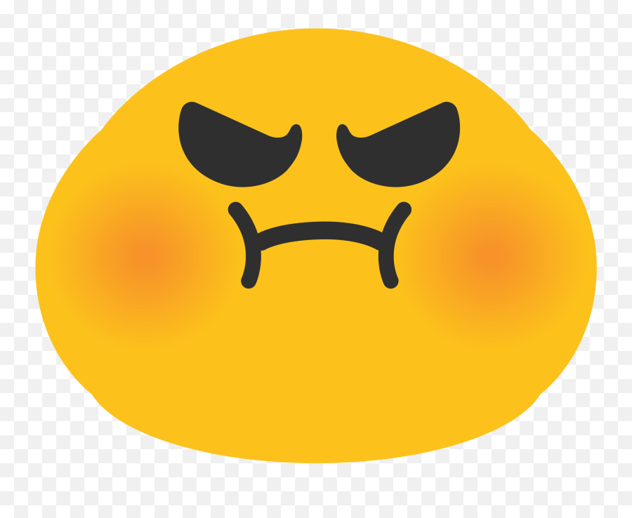 Emoji Angry Face Android Emoticon Sms - Emoji Png Download Pouting Emoji,Mad Emoji Png
