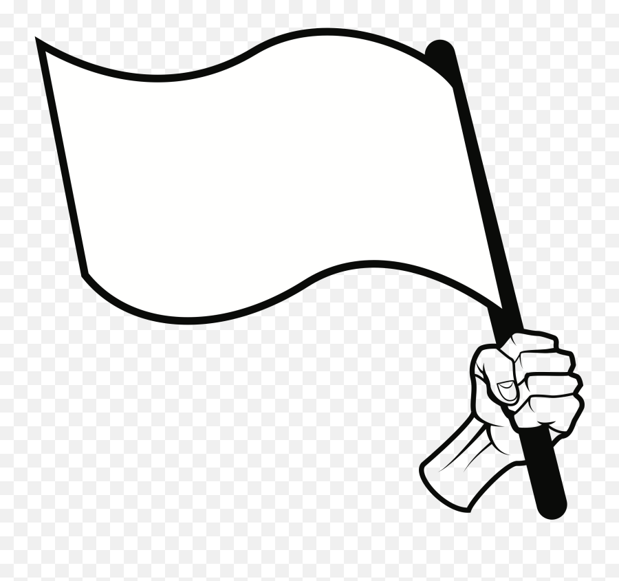 Thumb Image - Black And White Flag Clipart Png,White Flag Png