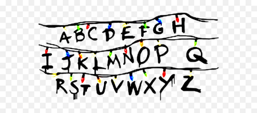 Download Stranger Things Alphabet Best - Clip Art Png,Stranger Things Logo Png