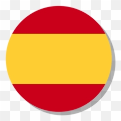Spain Flag Language Icon Circle - Transparent PNG u0026 SVG Flag In A Circle