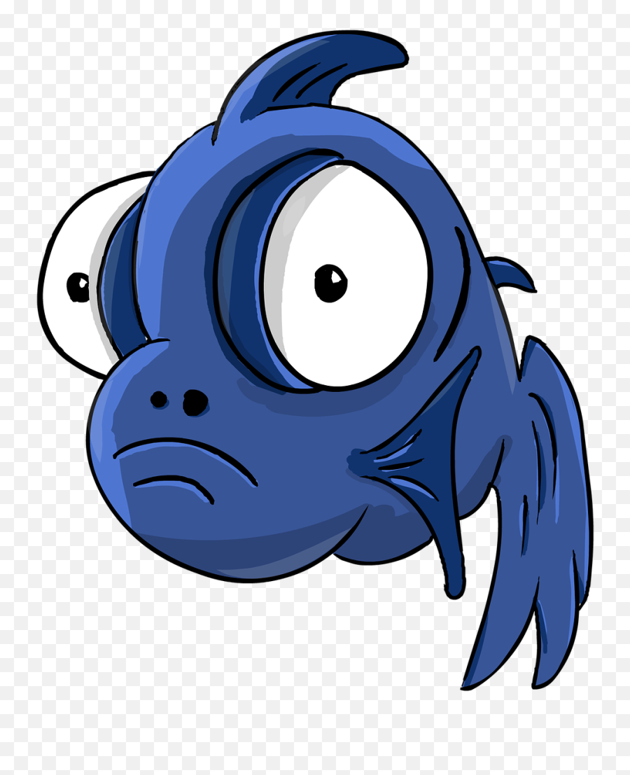 Download Fish - Telescope Cartoon Small Fish Big Eyes Cartoon Animated Underwater Background Png,Cartoon Fish Transparent Background