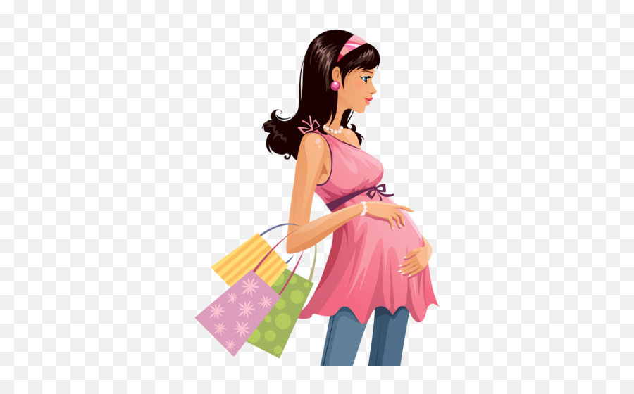Pin - Pregnant Mom Shopping Cartoon Png,Pregnant Png