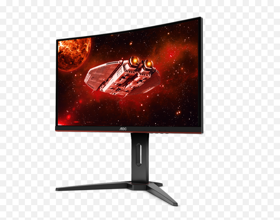 Aoc Launches Cq27g1 27 - Inch Curved Qhd Gaming Monitor With Monitor Gaming 240hz Png,Computer Monitor Png