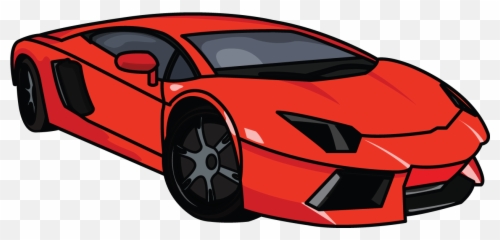 Car Drawing Easy Lamborghini - Simple Aventador png