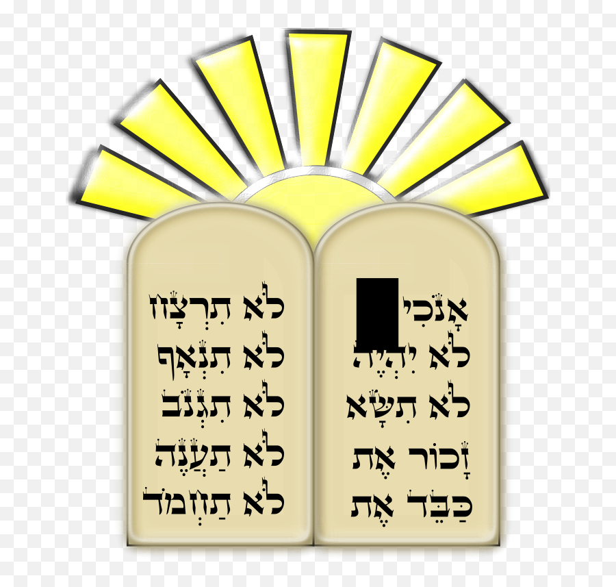 10 Commandments Hebrew Clip Art - Ten Commandments For Kids Clip Art Png,Ten Commandments Png
