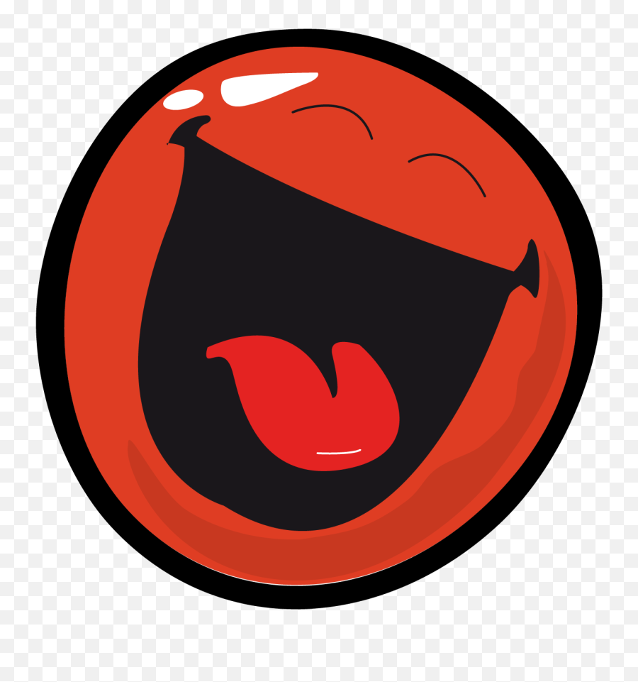 Comic Laugh Face Smiley Clipart - Uchiha Clan Png,Laughing Face Png