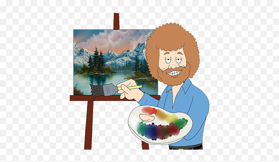 Bob Ross U2013 Funky Zach - Autumn Glow Bob Ross Png,Bob Ross Png